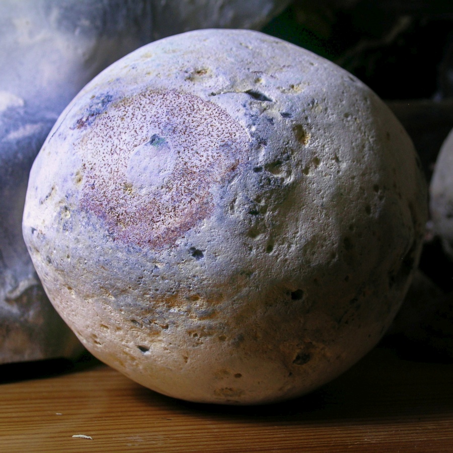 Beautifully Round Flint with Fossil Sponge