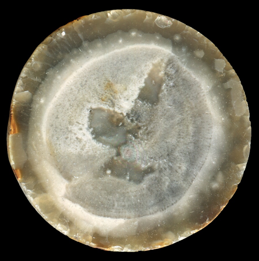 Round Flint with Solid Fossil Sponge