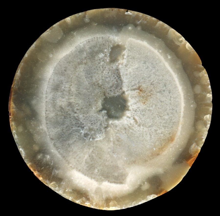 Round Flint with Solid Fossil Sponge