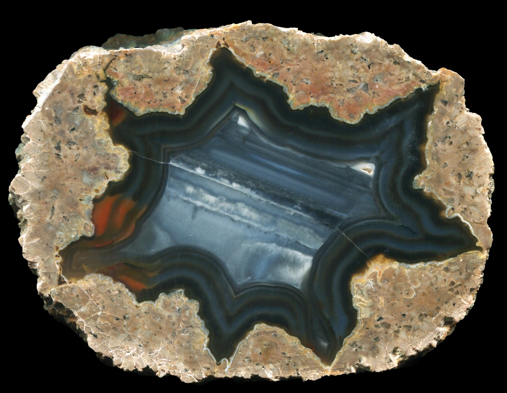 Elegant Susuz Thunderegg with Banded and Waterline Agate