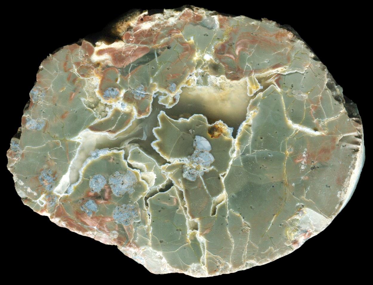 Classic Old Military Road Thunderegg with Green-Grey Matrix