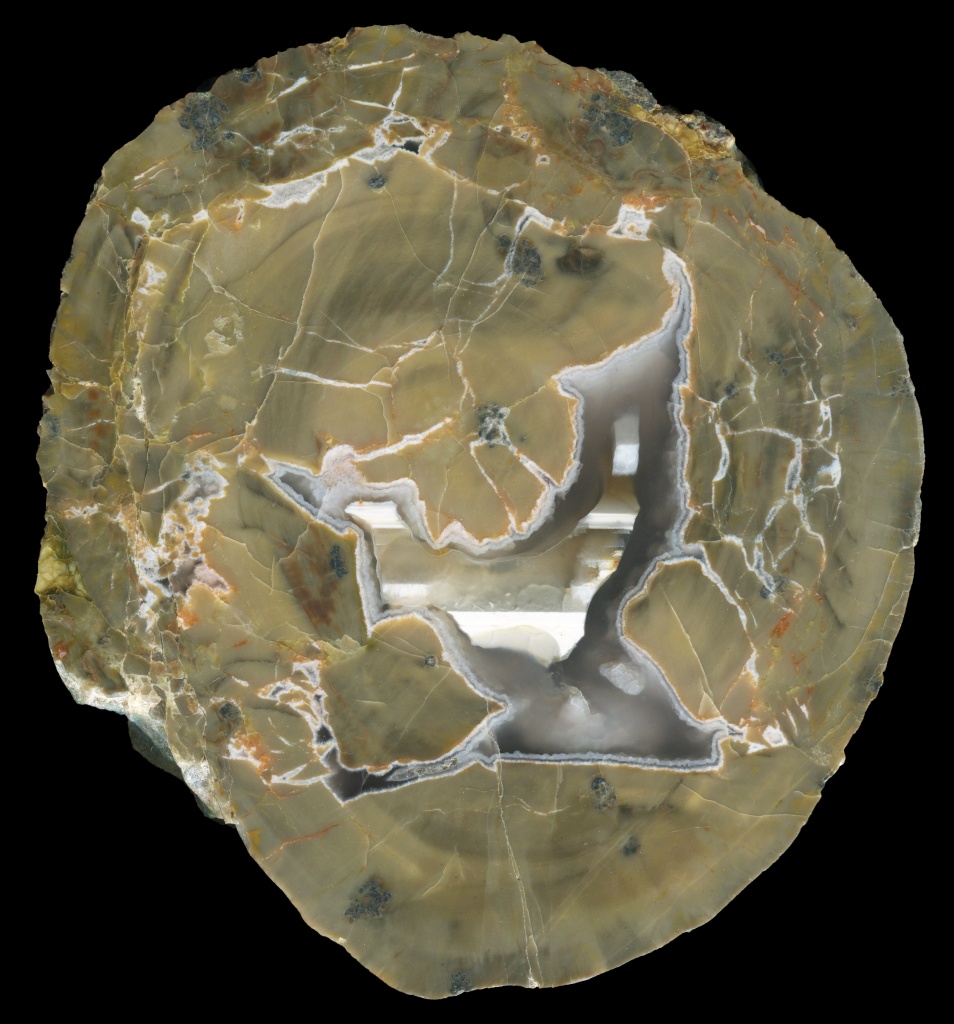 Large Old Military Road Thunderegg with Simple Agate CoreLarge Old Military Road Thunderegg with Simple Agate Core